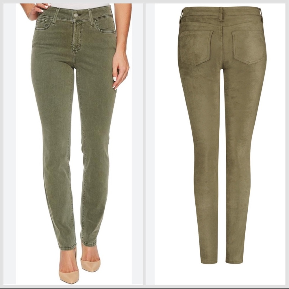 N.Y.D.J. Not Your Daughter’s Jeans Moss green AMI legging jeans, 6. - Picture 3 of 10